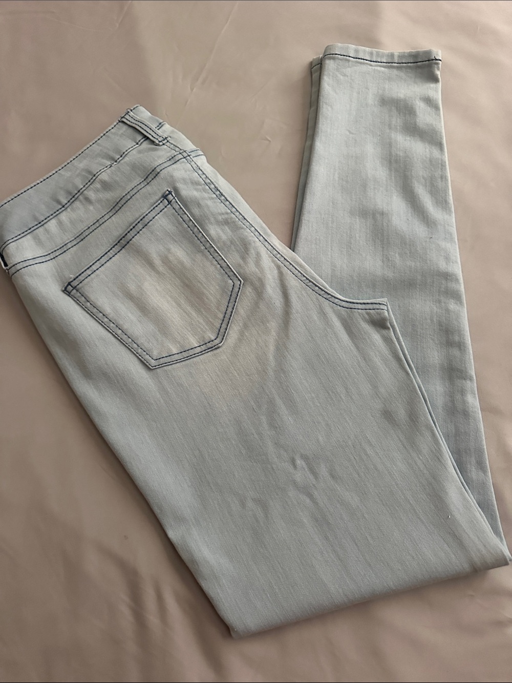 Celebrity Pink Light Wash Skinny Jeans
